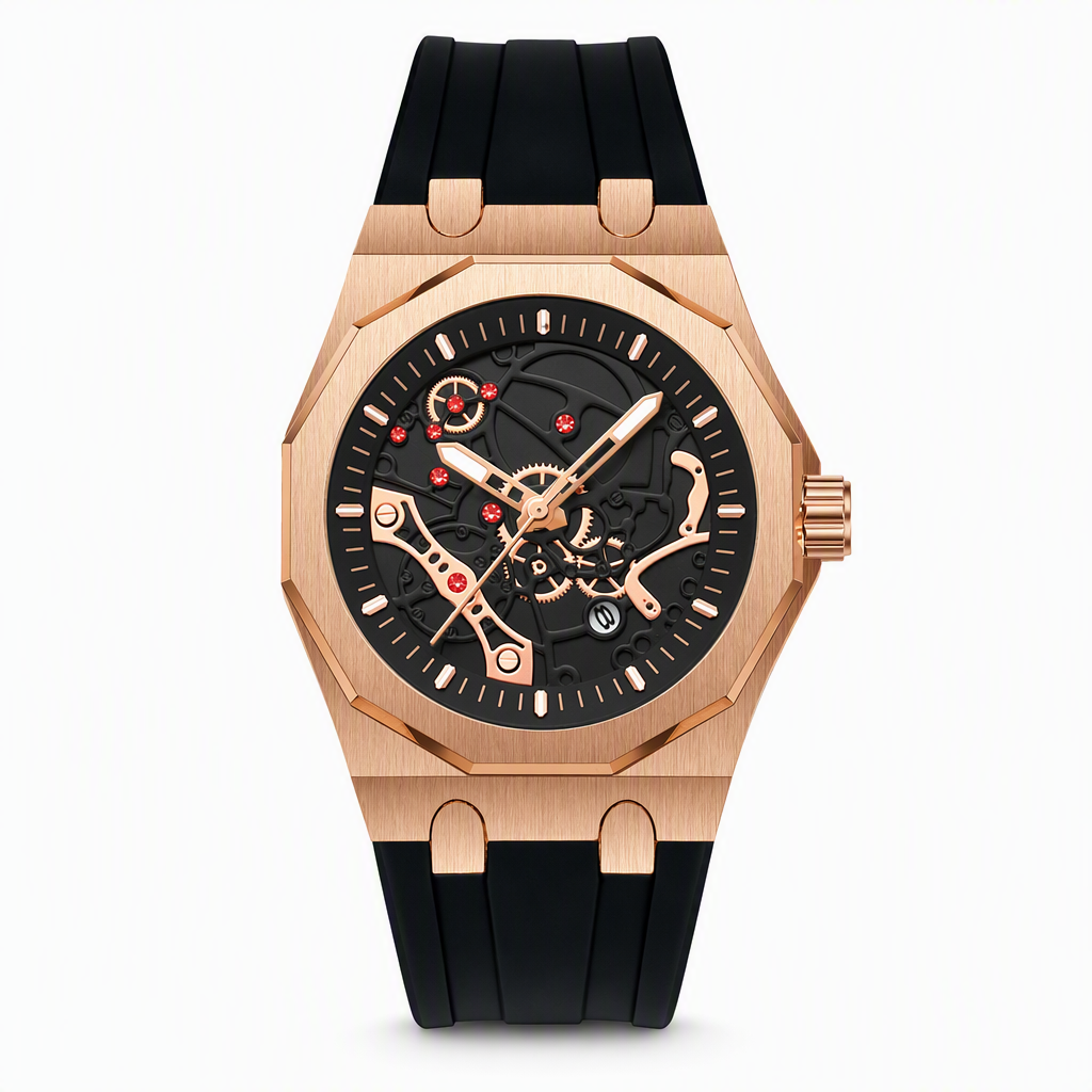 ⌚Men's Sport Quartz Watch with Mechanical Style Luminous Hands Date Calendar and Water Resistance