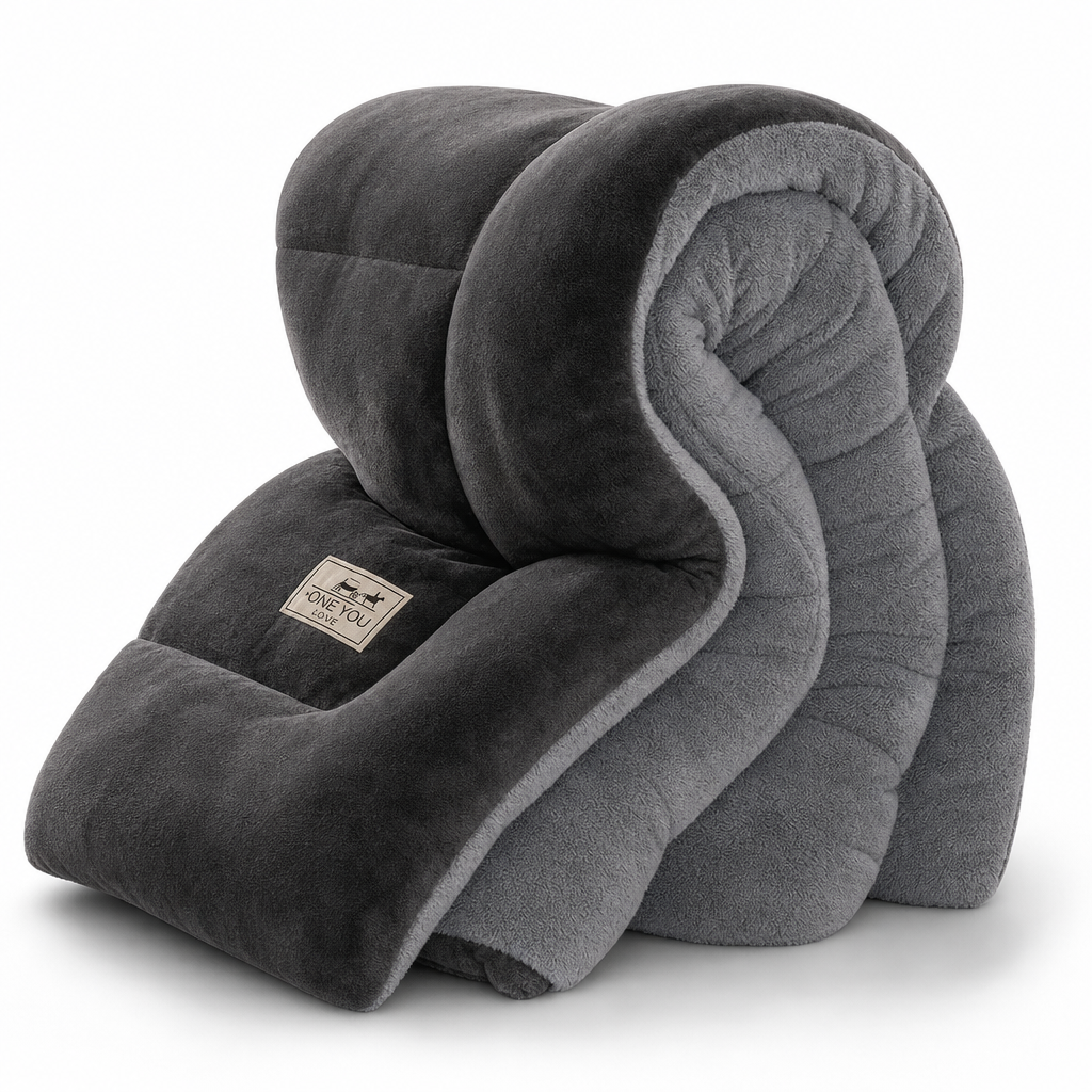 Thick Warm Milk Velvet Winter Comforter Solid Color Soft Fleece Quilt Duvet Insert
