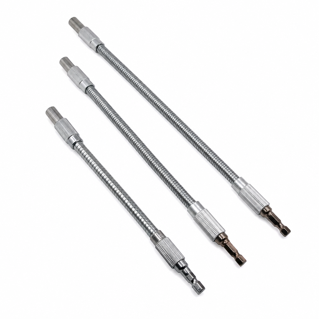 🔩 LIMITED-TIME 50% OFF! 💪 Universal Metal Flexible Shaft Extension Rod – 360° Bend, High Torque, Hex Fit ✨
