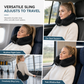 Fillable Travel Neck Pillow Clothes Storage Bag Portable Stuffable Airplane Travel Pillow 18x78cm