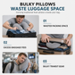 Fillable Travel Neck Pillow Clothes Storage Bag Portable Stuffable Airplane Travel Pillow 18x78cm