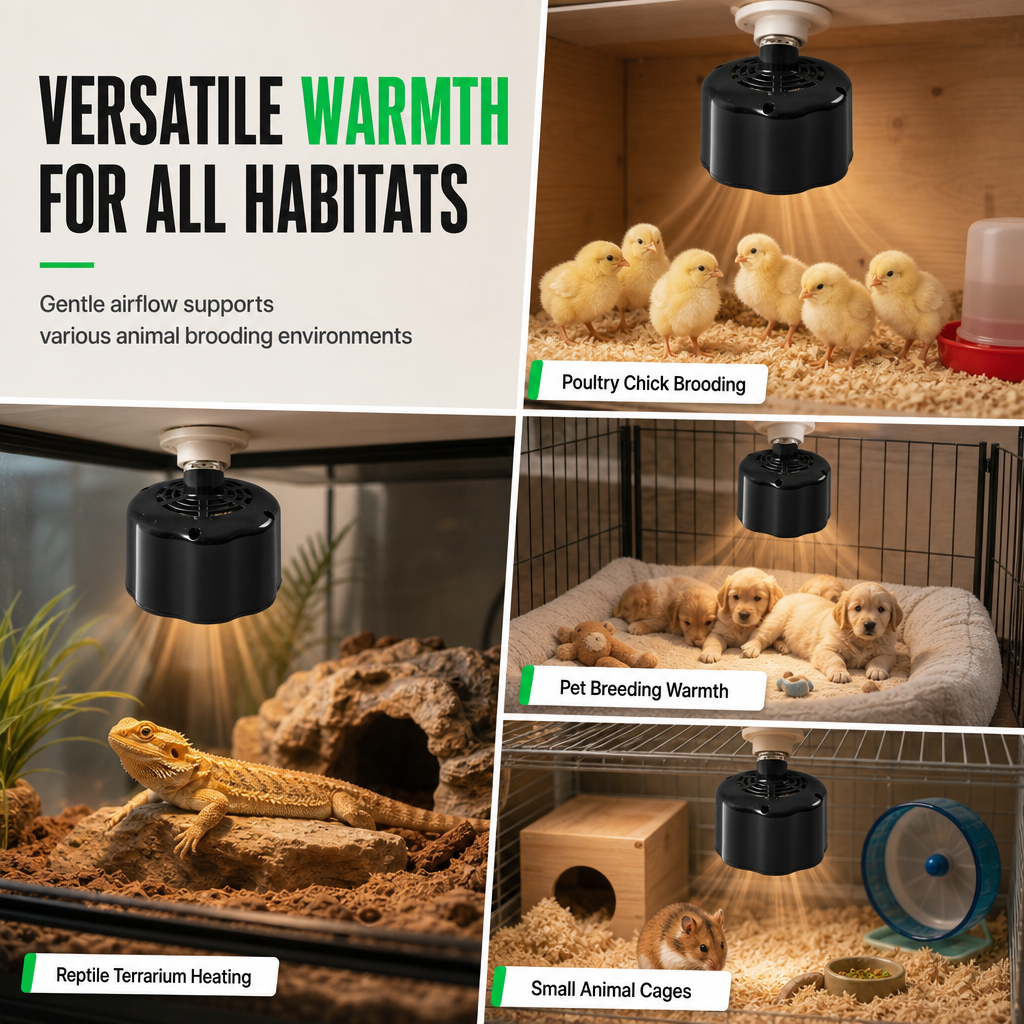 ⏳Time-Limited Special⏰Intelligent Temperature Control Brooder Heater – Fan Forced Livestock Heat Lamp for Chicks, Piglets, Sheep & Farm Animals