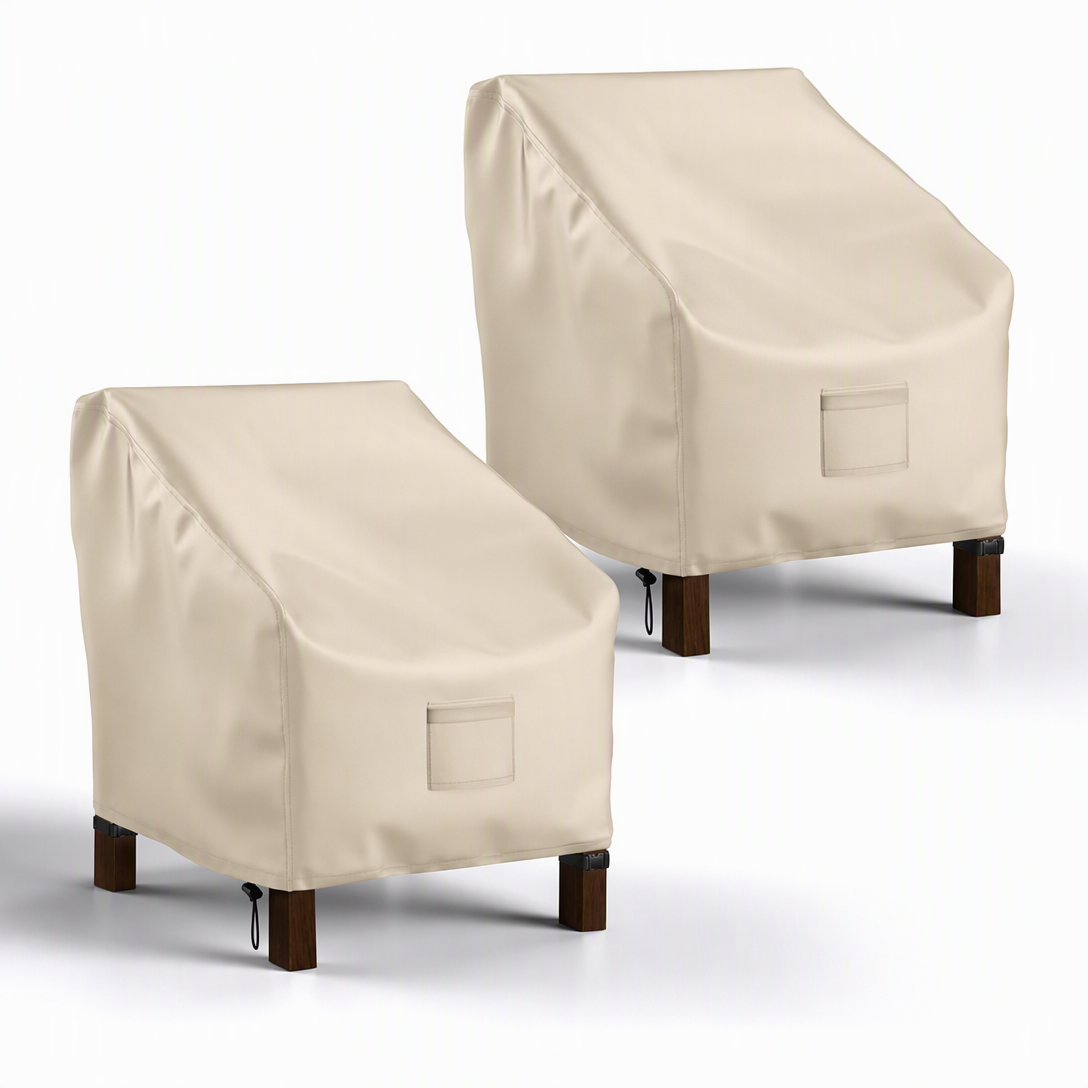 📢📢50% OFF !! ⏰Waterproof Outdoor Patio Chair Cover Sun Protection and Dustproof Furniture Cover for Lawn Chairs and Sofas