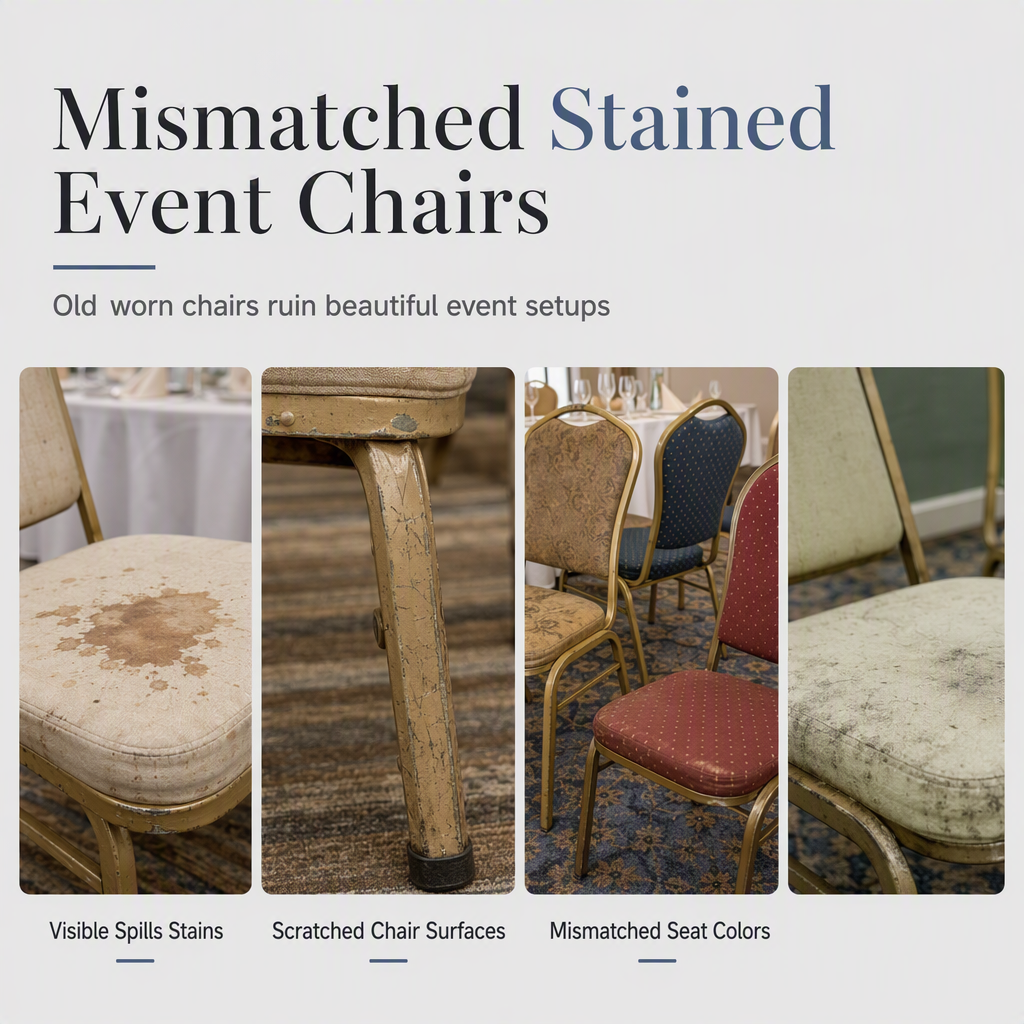 ⏳Time-Limited Special⏰Universal Stretch Spandex Dining Chair Cover Full Slipcover Protector for Wedding Party Banquet