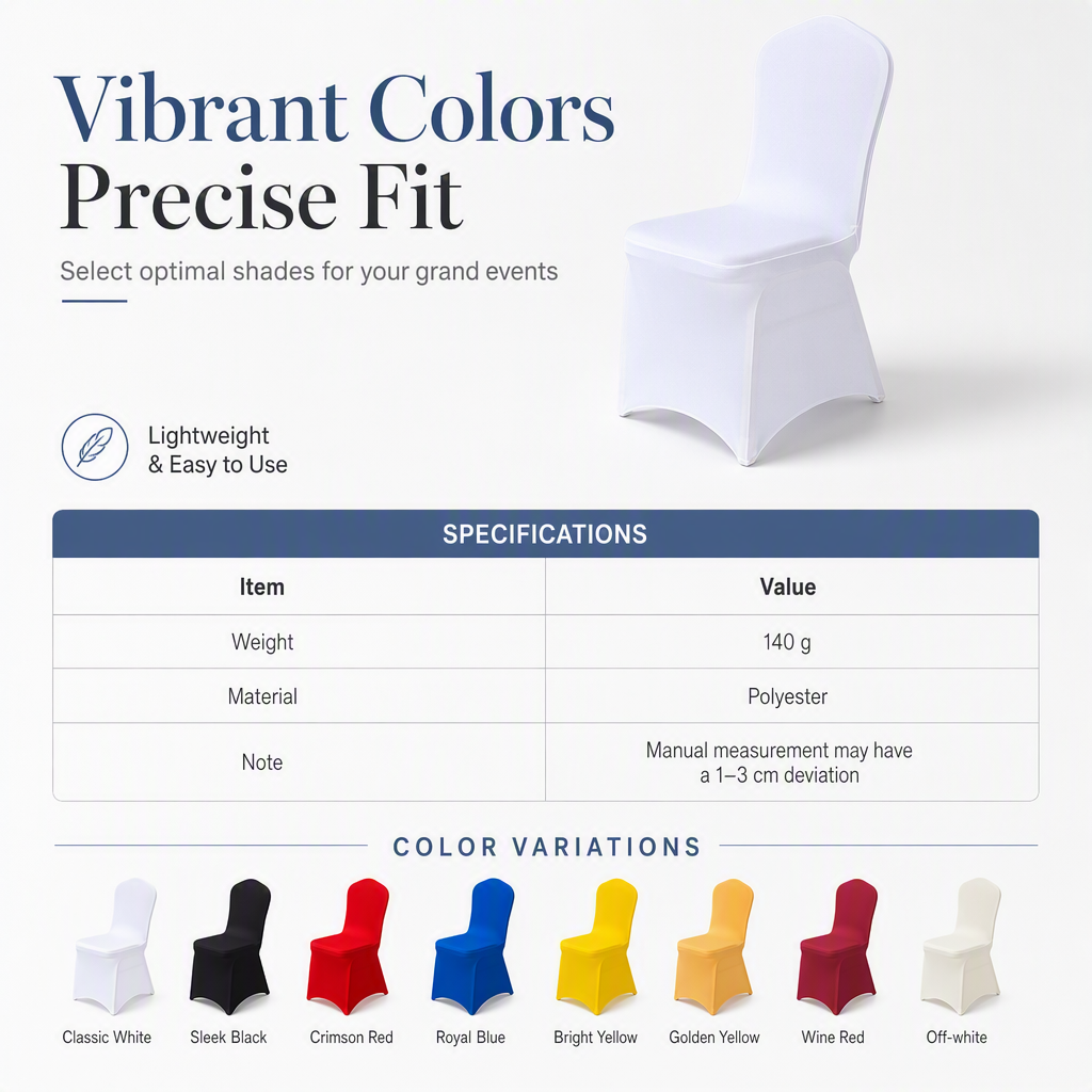 ⏳Time-Limited Special⏰Universal Stretch Spandex Dining Chair Cover Full Slipcover Protector for Wedding Party Banquet