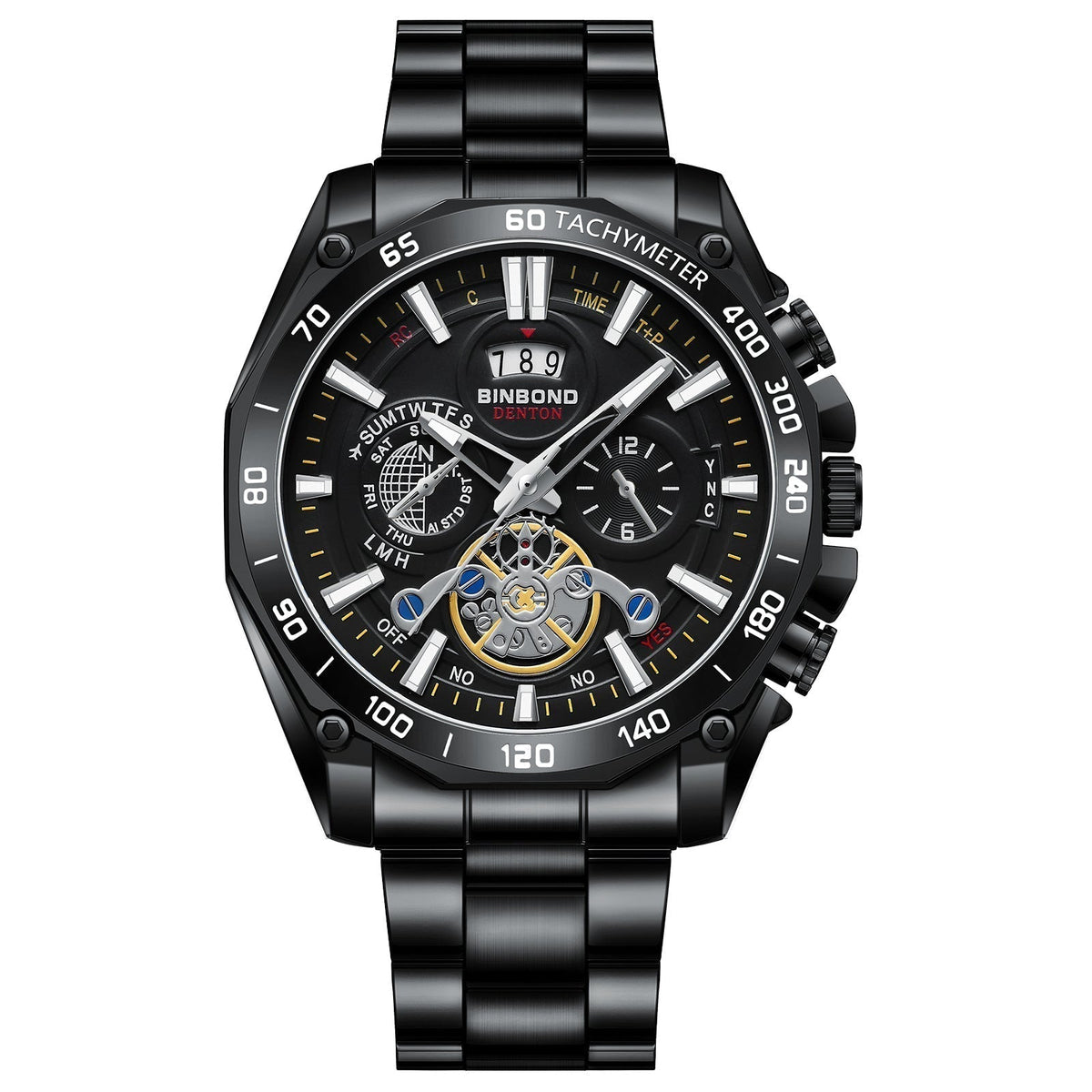 ⌚ Men's 30M Waterproof Luminous Steel Watch