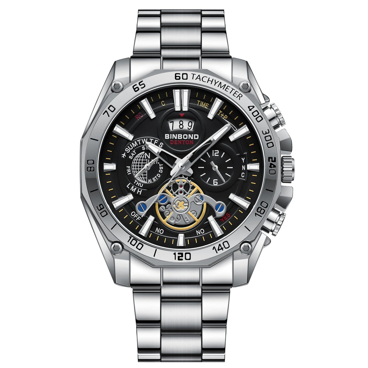 ⌚ Men's 30M Waterproof Luminous Steel Watch