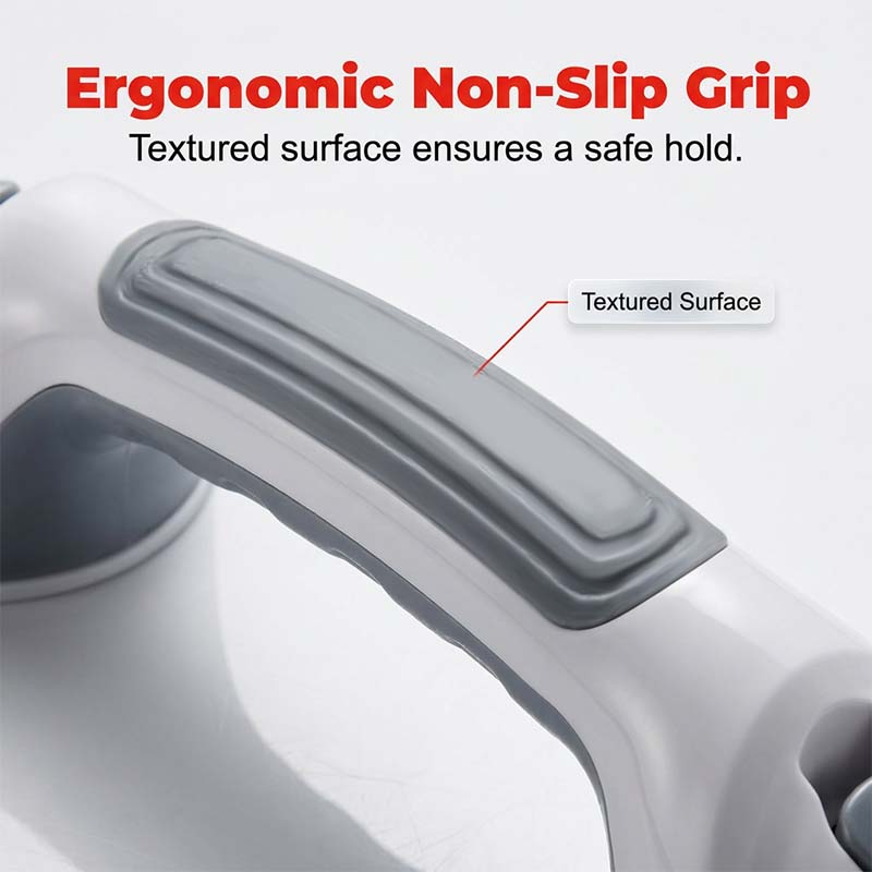 🛁 Suction Grab Bar: No-Drill, Tool-Free, Waterproof, Reusable, for Bathroom & Shower Safety