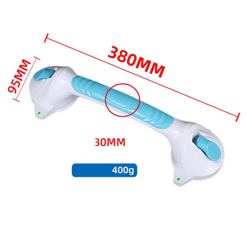 🛁 Suction Grab Bar: No-Drill, Tool-Free, Waterproof, Reusable, for Bathroom & Shower Safety