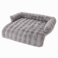 🐾 Plush Pet Furniture Protector: Faux Fur, Anti-Scratch, Non-Slip Back, Quilted