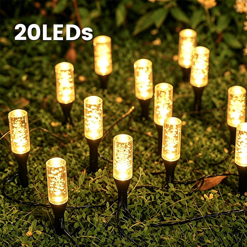 ⏳🔥LIMITED-TIME 50% OFF! ⏰✨ Solar Bubble Pathway Light – Auto On/Off, Decorative, Weatherproof 🌙☀️