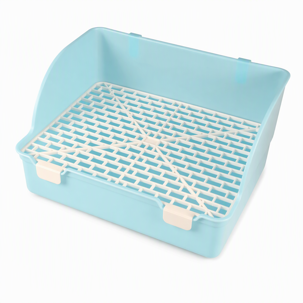 Extra Large Rabbit Litter Box Toilet and Small Animal Litter Tray for Guinea Pigs Chinchillas and Dwarf Rabbits