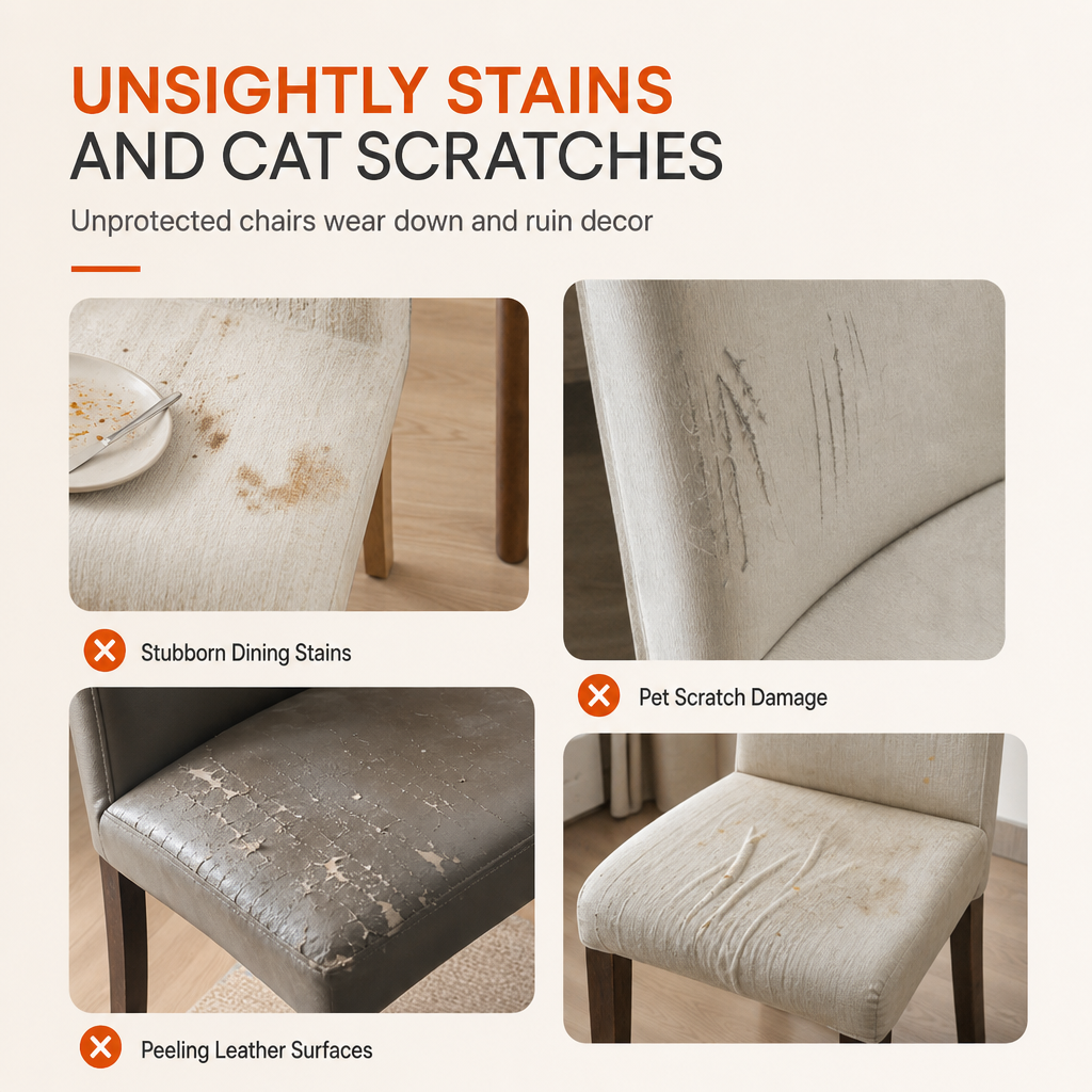 ⏳Limited-time 50% off⏰Universal Stretch Knitted Dining Chair Cover🪑🛡️