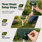 Solar Powered Outdoor Waterproof Ultrasonic Animal Repeller with Flame Light and Siren Alarm High Power Variable Frequency Rodent Deterrent