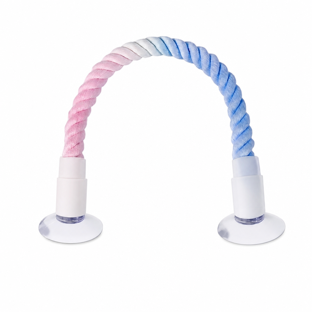 Colorful Cotton Rope Parrot Perch Bendable Bird Climbing Rope Swing Toy with Fixed Ends