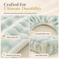 Soft Rabbit Plush and Milk Velvet Fitted Sheet Mattress Cover Dustproof Mattress Protector