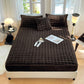 Soft Rabbit Plush and Milk Velvet Fitted Sheet Mattress Cover Dustproof Mattress Protector