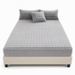 Soft Rabbit Plush and Milk Velvet Fitted Sheet Mattress Cover Dustproof Mattress Protector