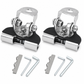 1 Pair Car Engine Hood LED Light Bar Mounting Brackets Clamp Holders for Work Lights Modification