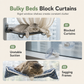 Foldable Cat Window Hammock Hanging Cat Bed with Strong Suction Cups for Glass Windows and Balcony