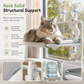 Foldable Cat Window Hammock Hanging Cat Bed with Strong Suction Cups for Glass Windows and Balcony