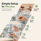 Foldable Cat Window Hammock Hanging Cat Bed with Strong Suction Cups for Glass Windows and Balcony