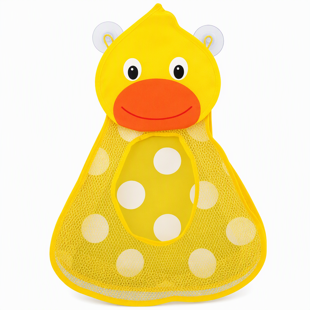 🛁 Save 50%! 🐻 Bath Toy Organizer – Mesh bag, suction cups & cute design ✨
