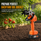 Cordless Handheld Mini Tiller Cultivator 21V Lithium Battery Powered Portable Garden Soil Loosener and Weeder for Home Yard