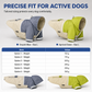 Waterproof Dog Raincoat Colorblock Pet Outdoor with Dirtproof Leg Protection