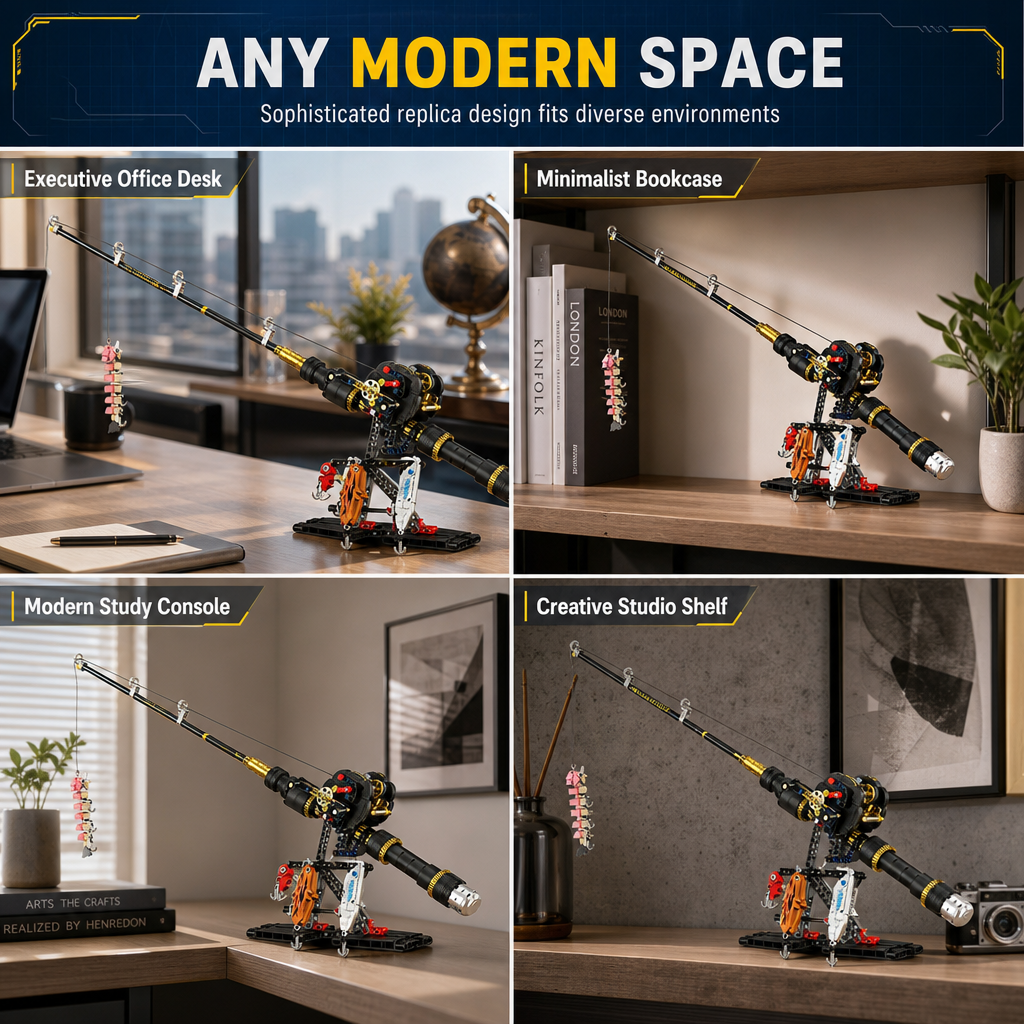 🎣⚙️ Mechanical Fishing Rod Model Kit – 50% OFF! Realistic gear drive, modular lures, plated grip details – interactive casting experience. 🔧