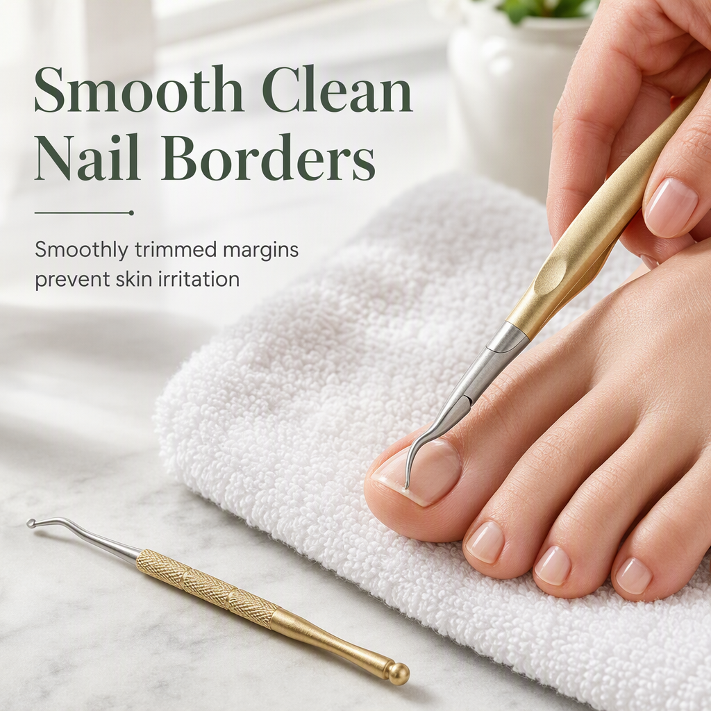 📢📢49% OFF !! ⏰Stainless Steel Ingrown Toenail Clipper and Dead Skin Nipper 2 Piece Manicure Set