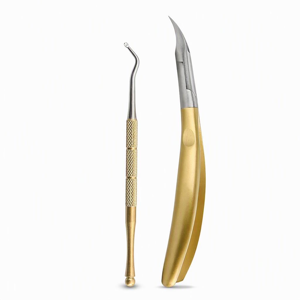 📢📢49% OFF !! ⏰Stainless Steel Ingrown Toenail Clipper and Dead Skin Nipper 2 Piece Manicure Set