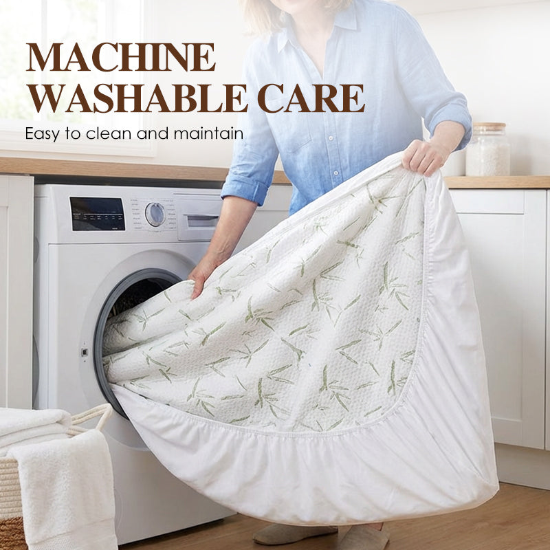 🛏️ Bamboo Fibre Waterproof Mattress Protector – Stay Dry, Fresh & Comfortable Night After Night ✨
