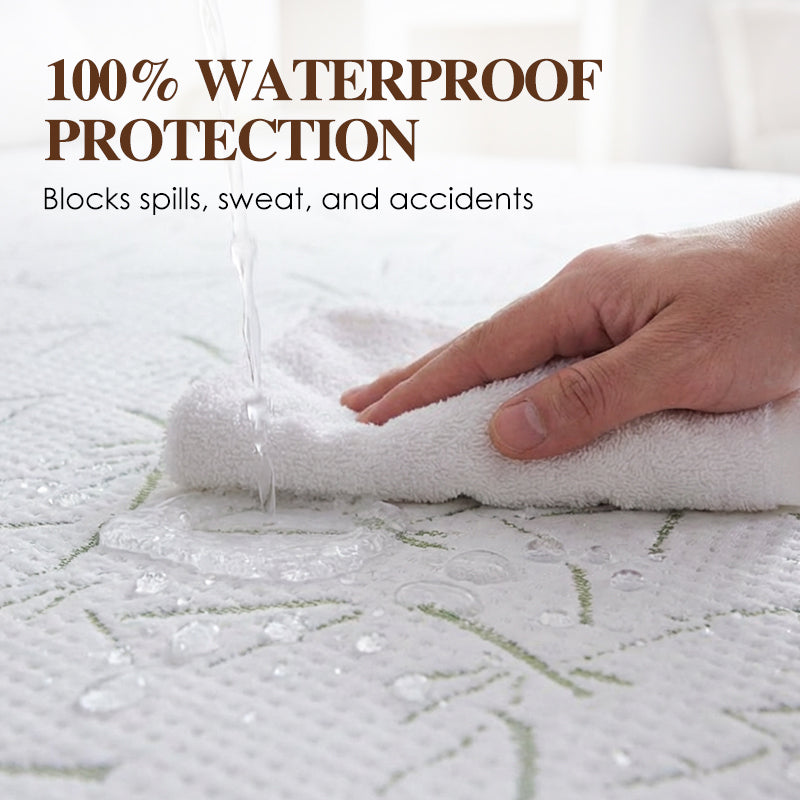 🛏️ Bamboo Fibre Waterproof Mattress Protector – Stay Dry, Fresh & Comfortable Night After Night ✨