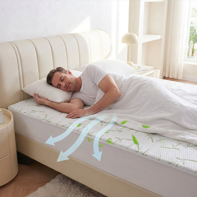 🛏️ Bamboo Fibre Waterproof Mattress Protector – Stay Dry, Fresh & Comfortable Night After Night ✨