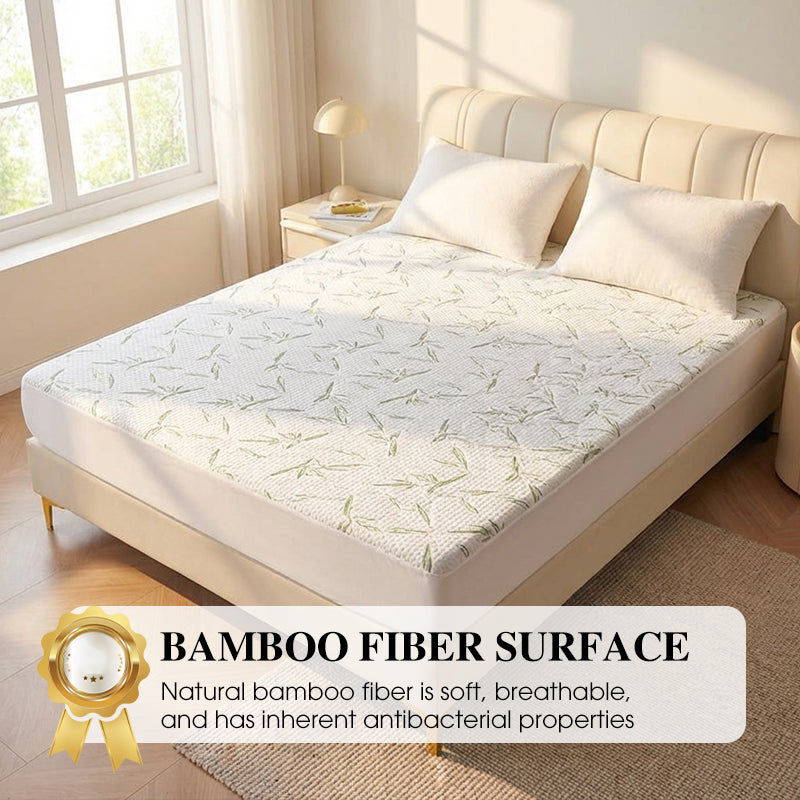 🛏️ Bamboo Fibre Waterproof Mattress Protector – Stay Dry, Fresh & Comfortable Night After Night ✨