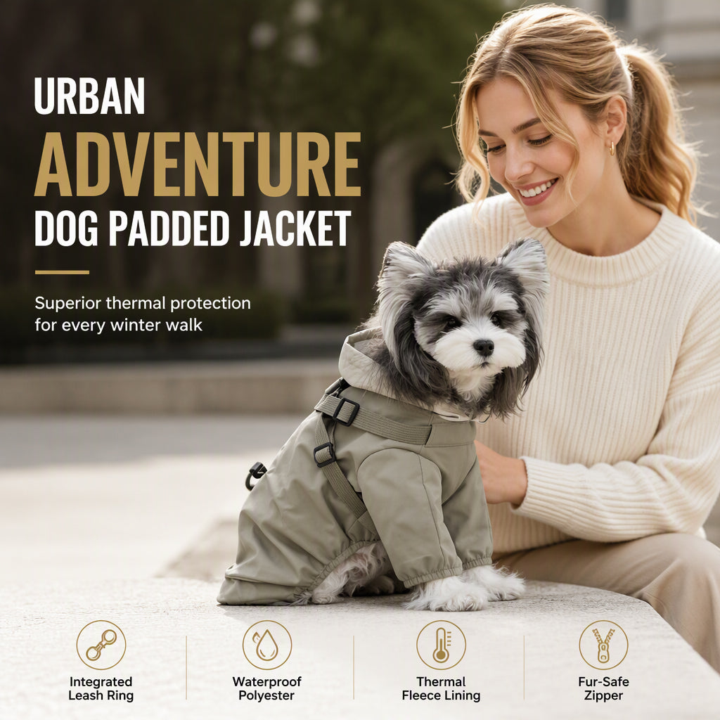🐶 50% OFF! 🧥 Warm Padded Dog Coat – Waterproof & windproof winter comfort ✨