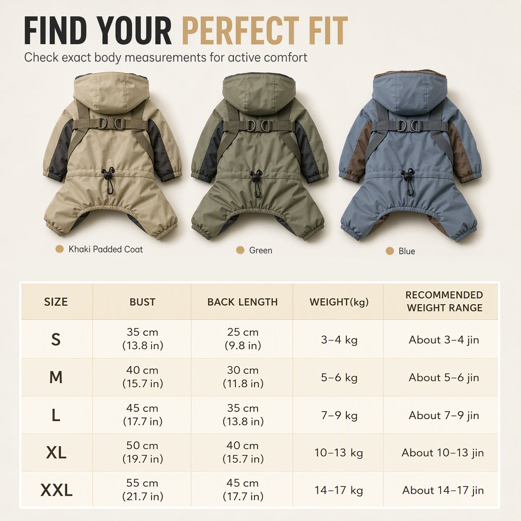 🐶 50% OFF! 🧥 Warm Padded Dog Coat – Waterproof & windproof winter comfort ✨