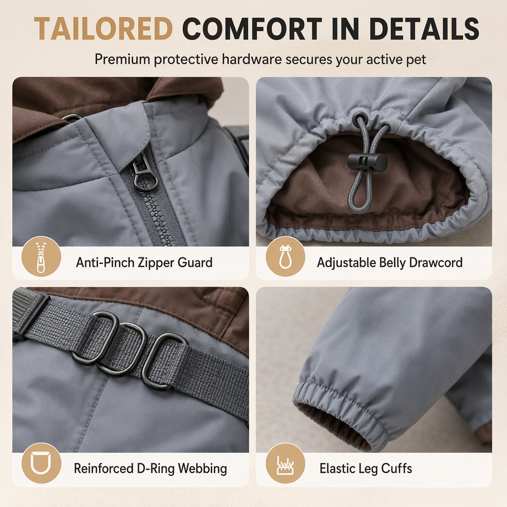 🐶 50% OFF! 🧥 Warm Padded Dog Coat – Waterproof & windproof winter comfort ✨