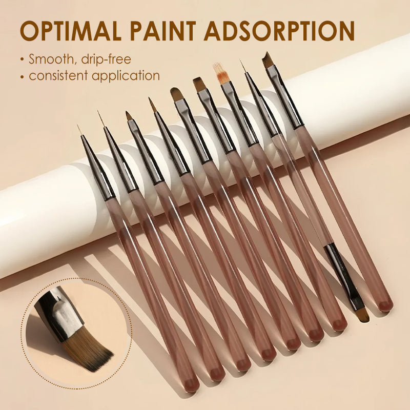 9PCS Acrylic Art Brush Set