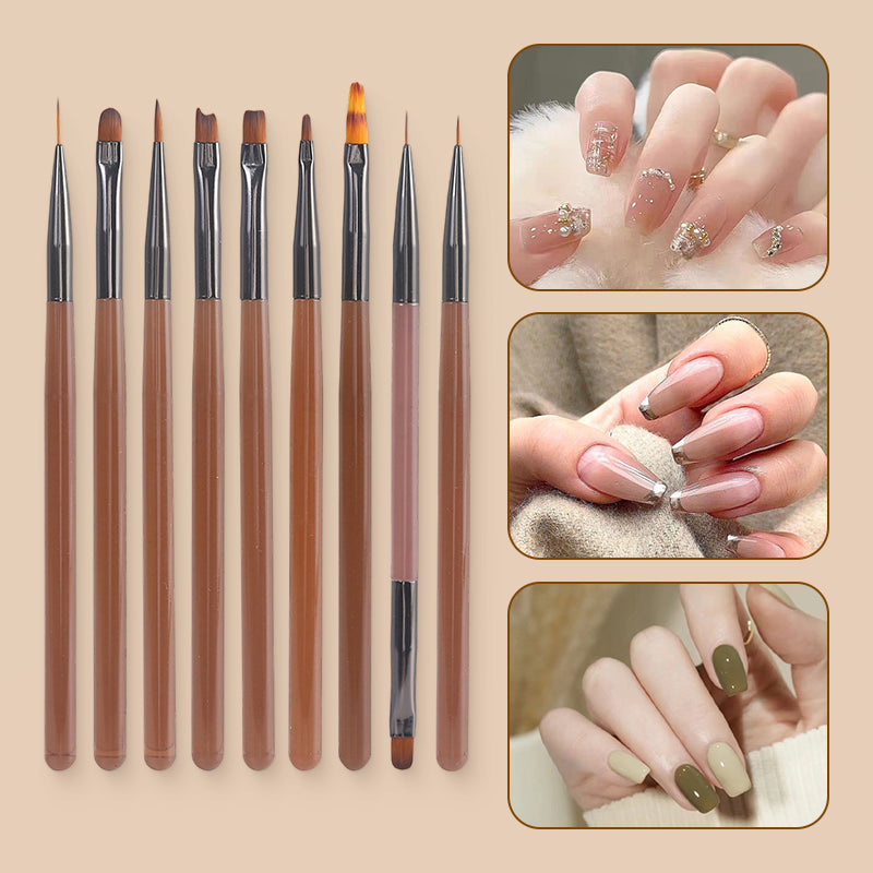 9PCS Acrylic Art Brush Set