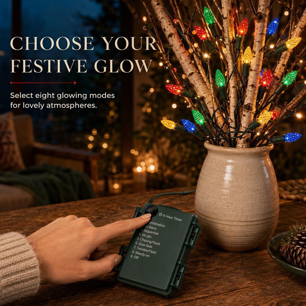 🍓 50% OFF! ✨ Strawberry String Lights – Battery, 8 modes & festive decor ✨