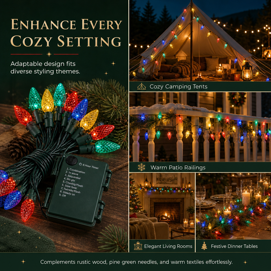 🍓 50% OFF! ✨ Strawberry String Lights – Battery, 8 modes & festive decor ✨