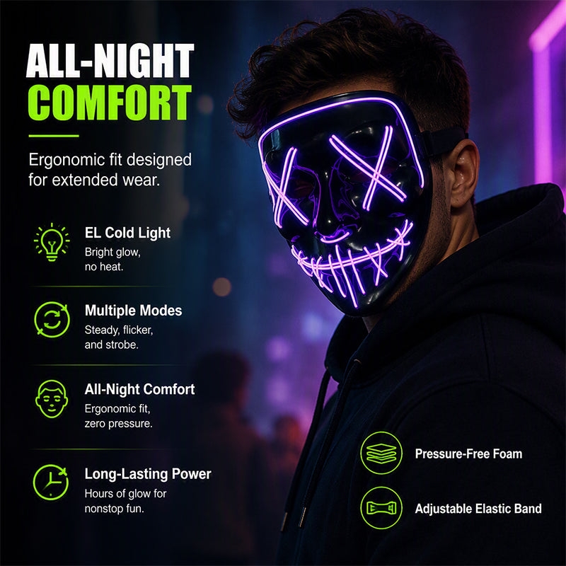 Halloween LED Glowing Mask