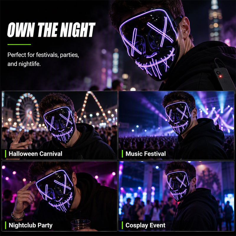 Halloween LED Glowing Mask