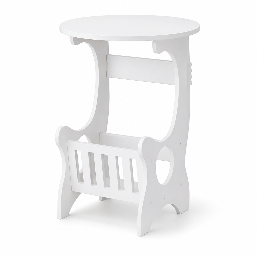 🔥50% OFF✨Modern Minimalist Round Bedside Table and Sofa Side End Table for Small Spaces Bedroom and Living Room