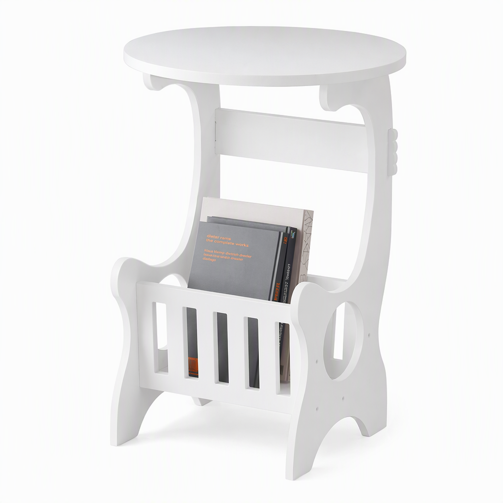 🔥50% OFF✨Modern Minimalist Round Bedside Table and Sofa Side End Table for Small Spaces Bedroom and Living Room