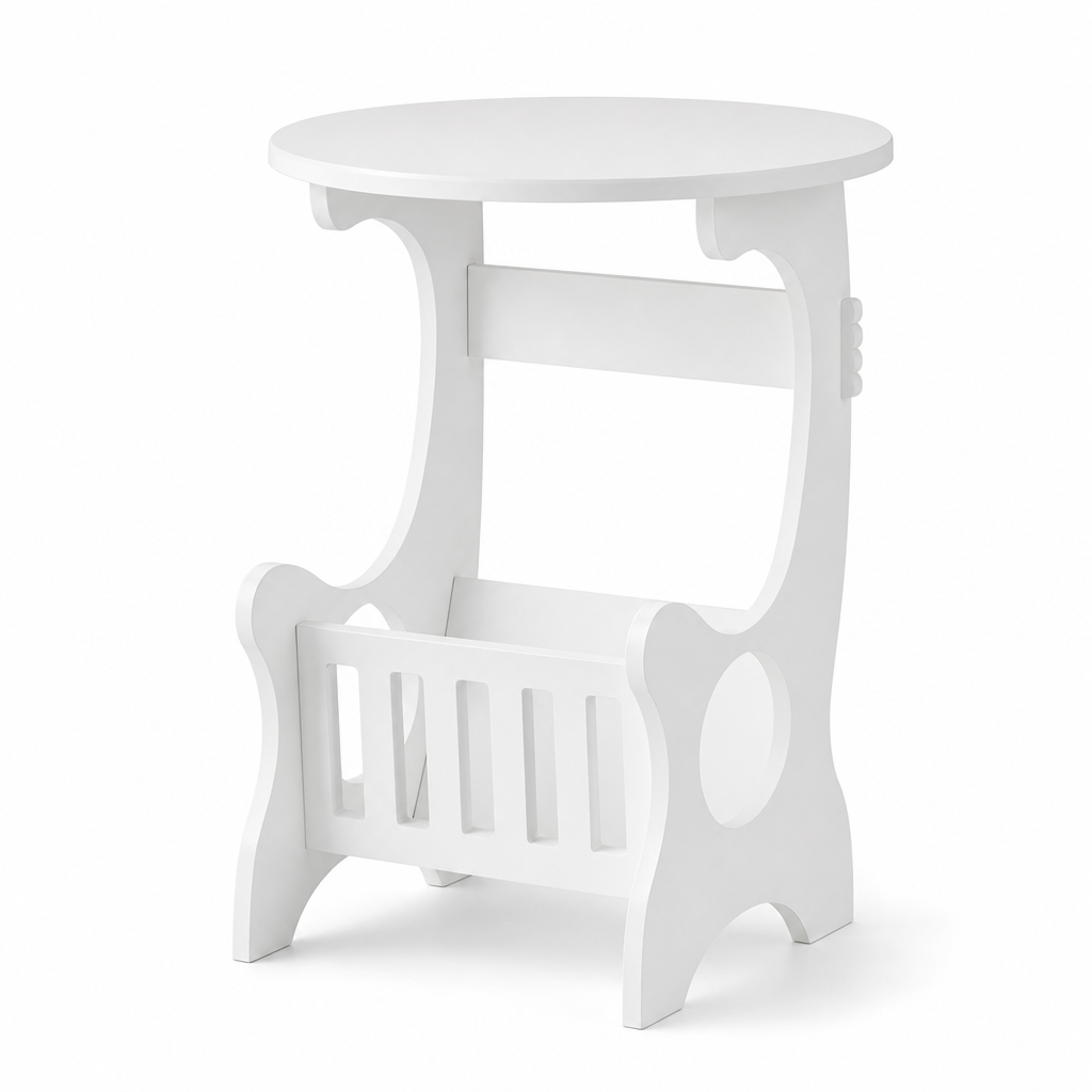 🔥50% OFF✨Modern Minimalist Round Bedside Table and Sofa Side End Table for Small Spaces Bedroom and Living Room