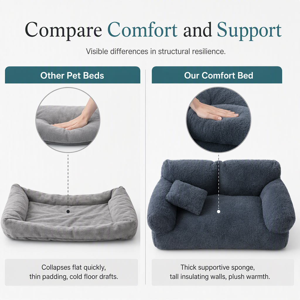 Warm Winter Pet Bed Soft Cat Sofa and Dog Bed Cushion for Cats and Dogs