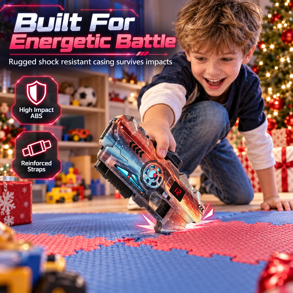 Kids Laser Tag Gun Toy Set with Sensor and Projection Features for Boys Interstellar Space Battle Games